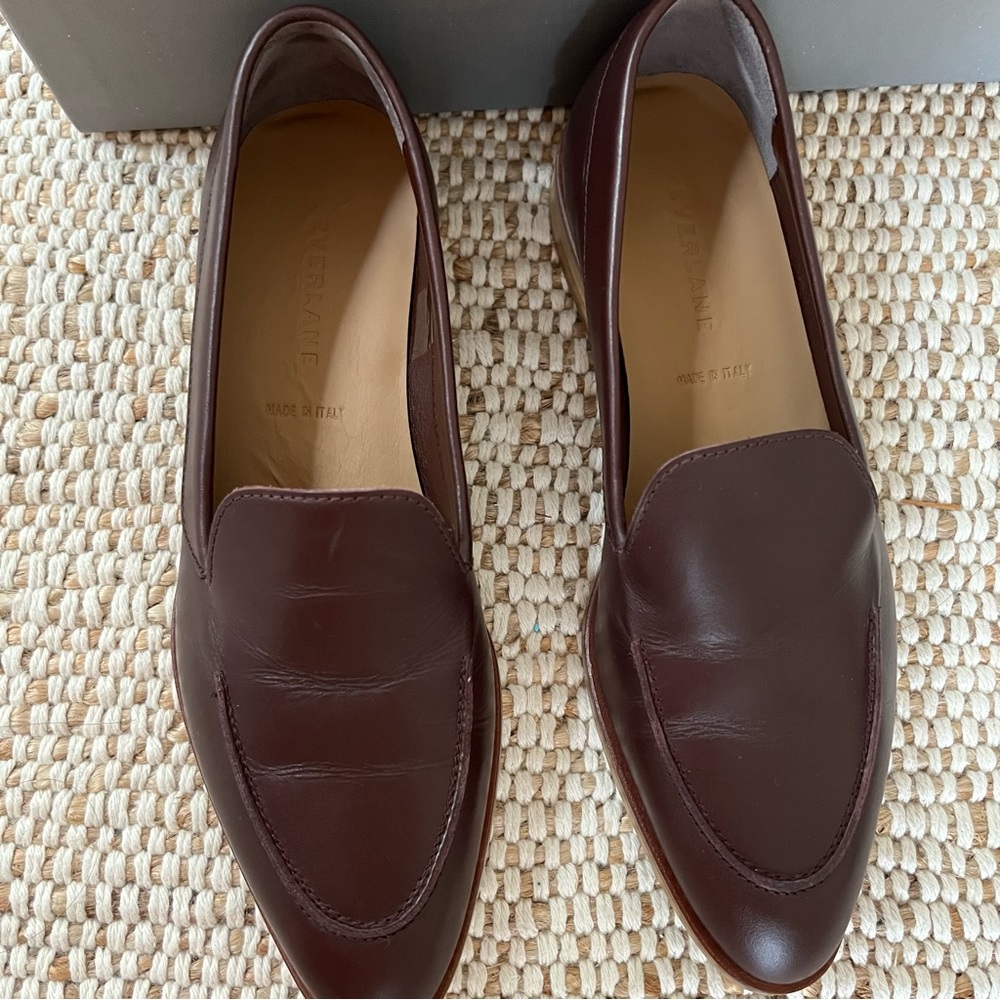 Everlane The Modern Loafer Size 7.5 brown burgundy